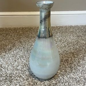 Teardrop Frosted Gold Pearl Glass Decorative Vase
